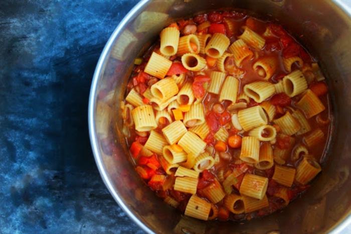 yksi pannun pasta fagioli