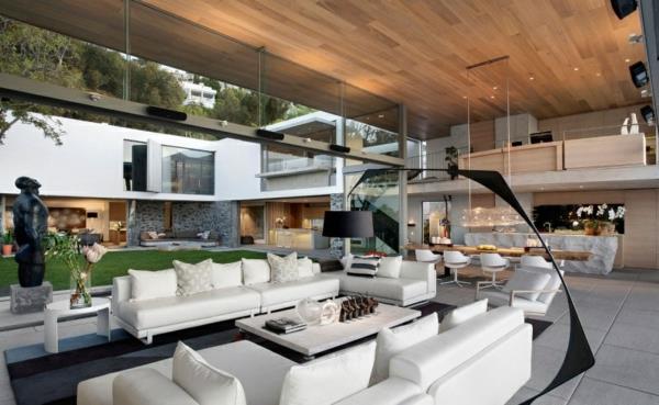 ylellinen moderni asuinpaikka olohuoneen sohva valkoinen lattiavalaisimen kulho