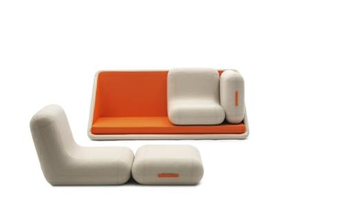 oranssi design -sohvan pehmeät vaihtoehdot