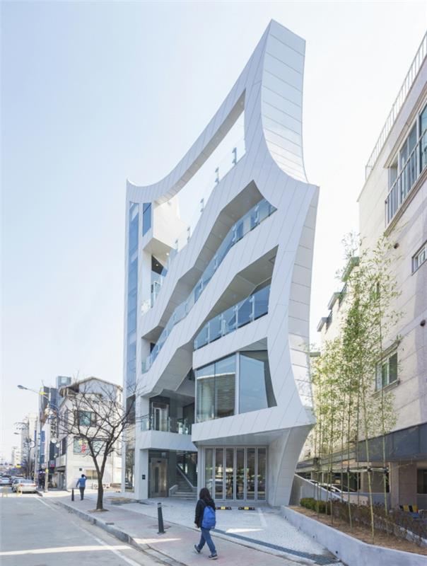 orgaaninen arkkitehtuuri etelä -korea archi fiore -rakennus
