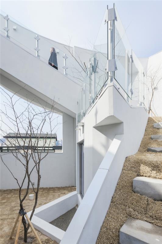 orgaanista arkkitehtuuria IROJE KHM arkkitehdit eteläkorealainen kattoterassi