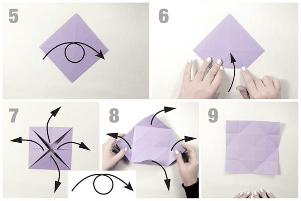 origami taitettava perhonen tinker paperista