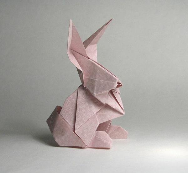 origami pupu tinker pääsiäinen sisustus ideoita pääsiäinen pupu tinker origami paperi