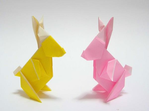 origami pupu tinker pääsiäinen koriste ideoita pääsiäinen pupu