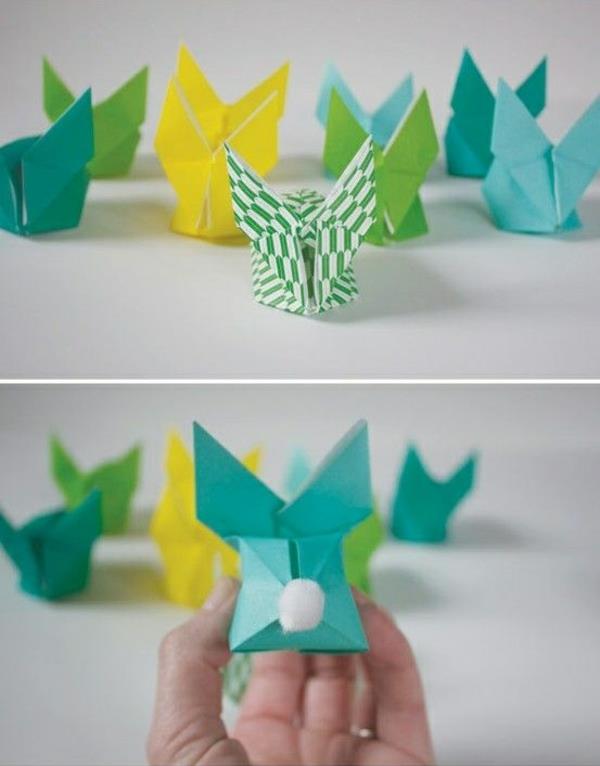origami kani origami ohjeet tinker paperin pääsiäispupu