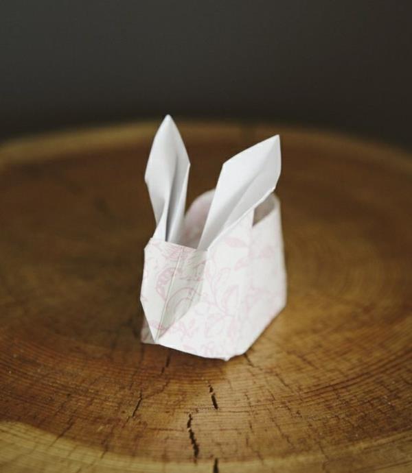 origami pääsiäispupu origami -ohjeet houkuttelevat pääsiäiskoristeita
