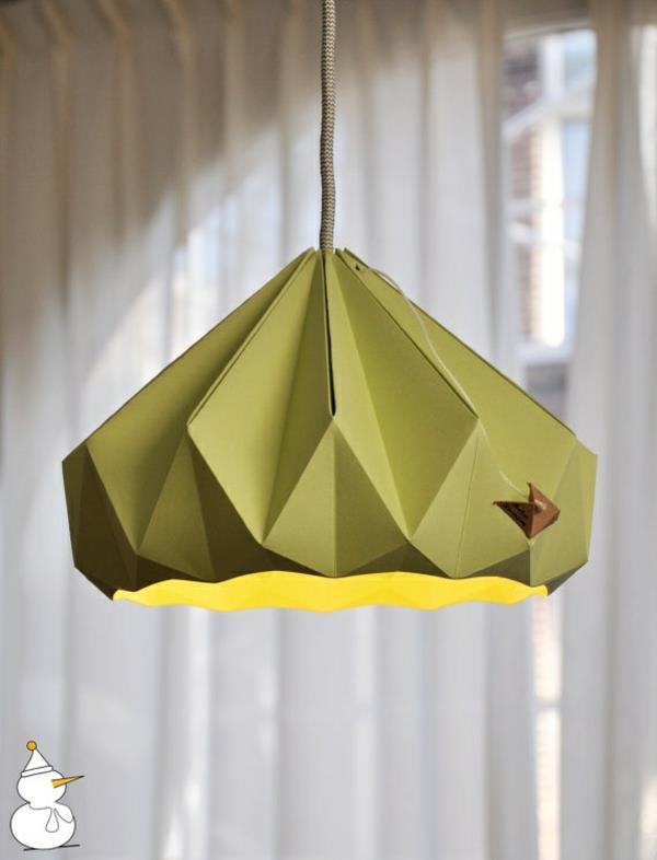 origami -varjostinideoita DIY vihreä