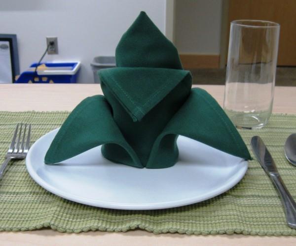 origami -lautasliinat taitto tekniikka kukka
