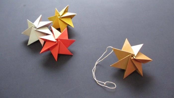 origami joulu taitettava joulutähti ohjeet tähdet
