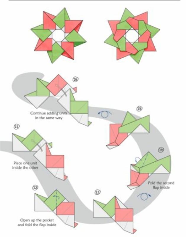 origami joulutähti ohjeet keltainen tähti tehdä adventti seppele itse opetusohjelma