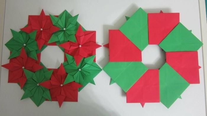 origami joulutähti ohjeet keltainen tähti tehdä adventtiseppele itse