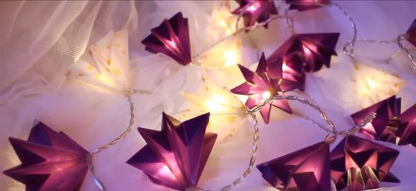 tinker origami joulun taitettava keiju valot
