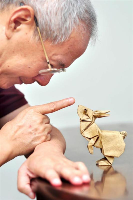 origami art origami pupu pääsiäinen koristelu tinker paperilla pääsiäispupu