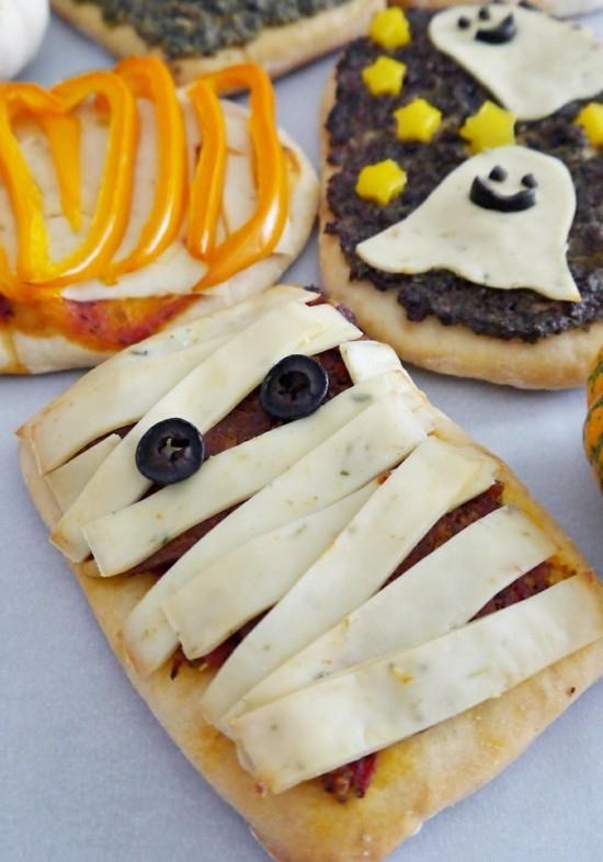 alkuperäisiä minipizzan täytteen ideoita muumioita aaveita