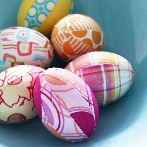 alkuperäinen pääsiäinen koristelu kangas munat värikkäitä