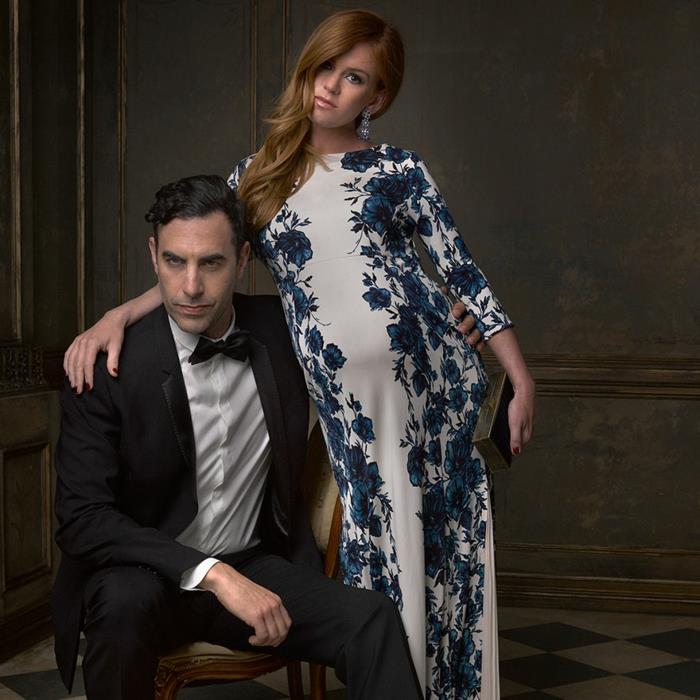 Oscar -palkinnot muotokuvista Sacha Baron Cohen Isla Fisher -merkki siunattu turhamaisuusmessut