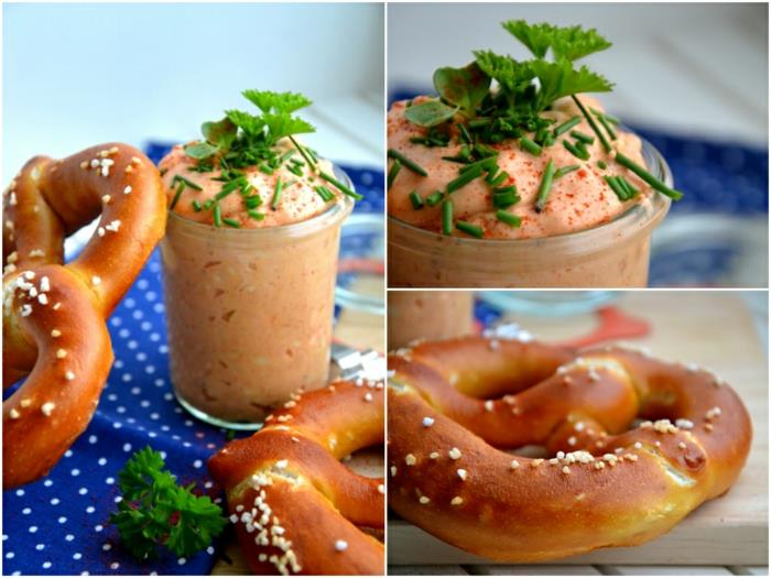 pääsiäisbrunssi pääsiäinen reseptit pretzel obatzter
