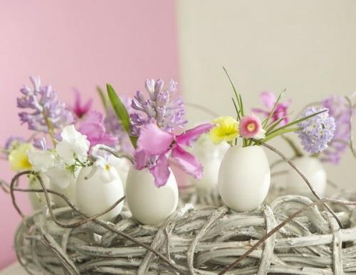 Pääsiäiskoristeiden tinker hiazynthe violetti munankuori maljakot