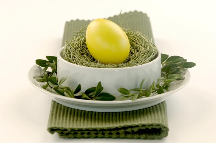 Pääsiäiskoristeet tinker ideoita pöytä koristeet pääsiäismuna keltainen vihreä kasvit