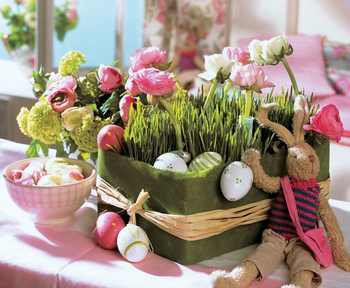 Pääsiäiskoristeet tinker ideoita pöytä koristeet itse tehdä pääsiäispupu pääsiäismunat kylvö ruoho
