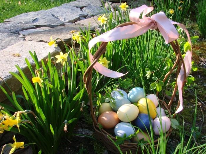 pääsiäinen koristelu ulkopuolella koristelu pääsiäismunia
