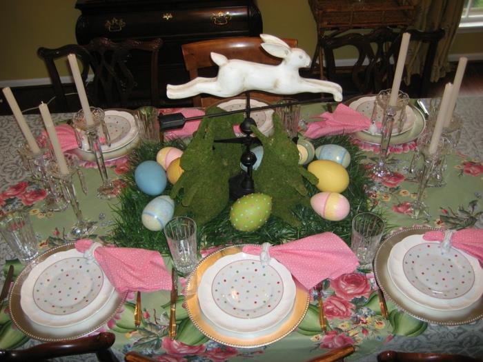 koristeet pääsiäinen juhlapöydän koristeet pääsiäismunat kynttilät