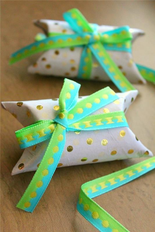 tee itse pääsiäiskoristeita wc -paperirullien lahjapakkauksiin