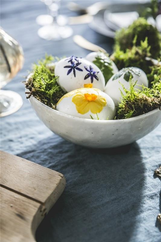pääsiäinen koristelu tinker luova idea pääsiäismunien kulho