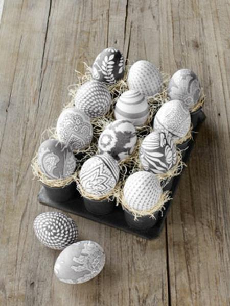 alkuperäinen koristelu pääsiäismunat kromaattisesti kuvioitu pääsiäinen koristelu alkuperäinen teema tyyli juhlakori