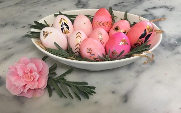 maalaa pääsiäismunat koristele pääsiäismunat ja tee omat pääsiäiskoristeet vaaleanpunaiseksi
