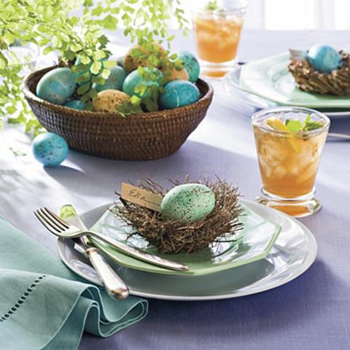 pääsiäismunat koristeellinen pöytäliina juhlava lautanen