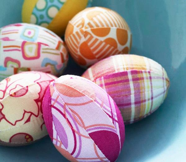 design pääsiäismunat pääsiäiskoristeet tinker ideoita kangasnäytteitä