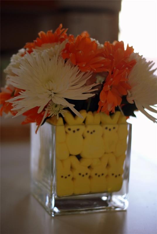 Pääsiäinen järjestelyt tinker kukat maljakko koristelu pääsiäispuput keltainen