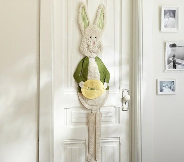 tinker pääsiäispupu kankaasta viileä pääsiäinen koristeluideat ripustaa huoneen oven