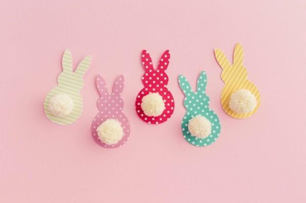 Pääsiäispuput diy garland Pääsiäinen käsityöt paperilla