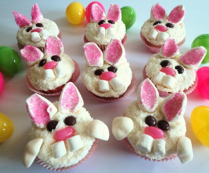 kakut pääsiäinen leipoa muffinsseja ideoita pääsiäisen juhlapöydän koristeet