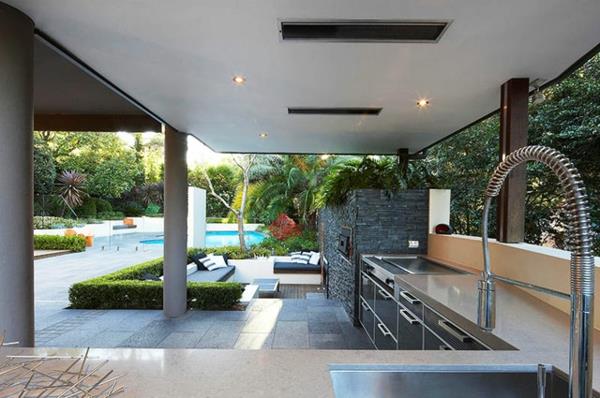 keittiökalusteet puutarha moderni katto