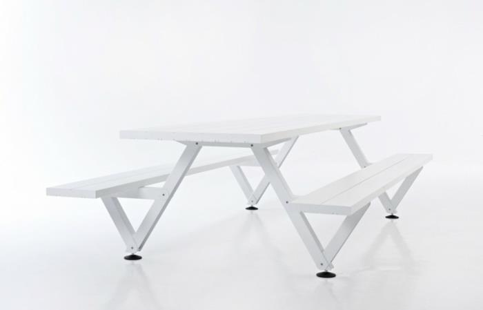 ulko -pöydät valkoinen yhdistelmä