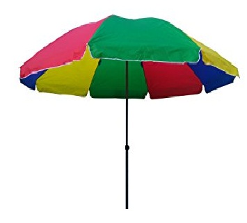 Többszínű szabadtéri esernyők