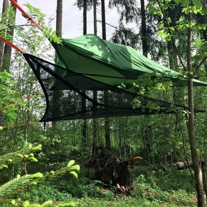 ulkona-teltta-metsässä-tentsile-camping-teltat-kesäloma