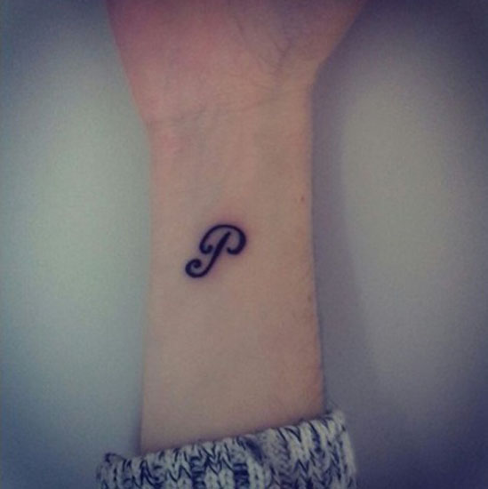 Pretty P Tattoo Design