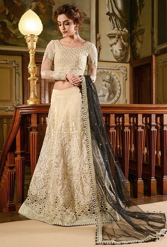 Pakistanske Net Lehenga
