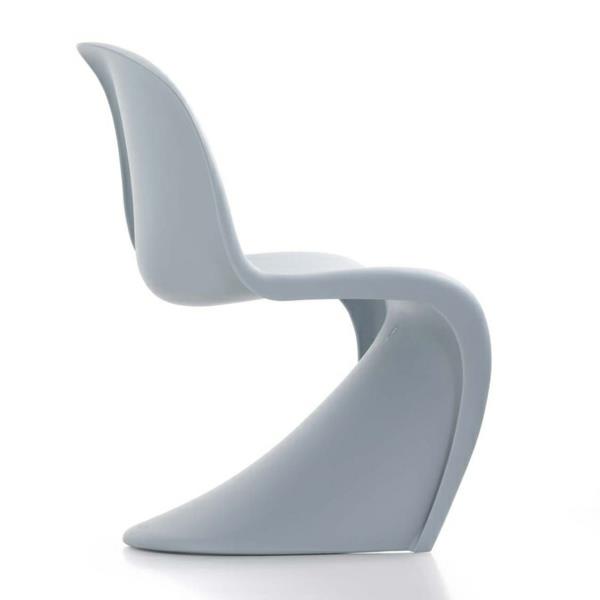 panton -tuoli harmaat suunnittelijatuolit tanskalaiset design -huonekalut