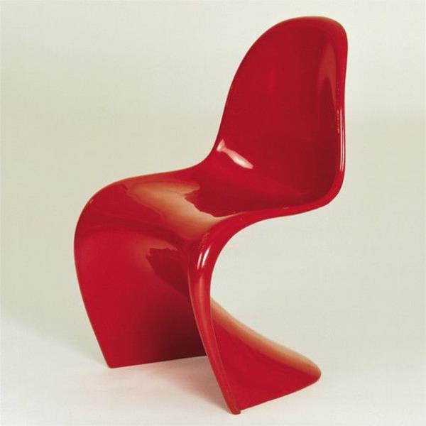 panton -tuoli punaiset suunnittelijatuolit tanskalaiset design -huonekalut