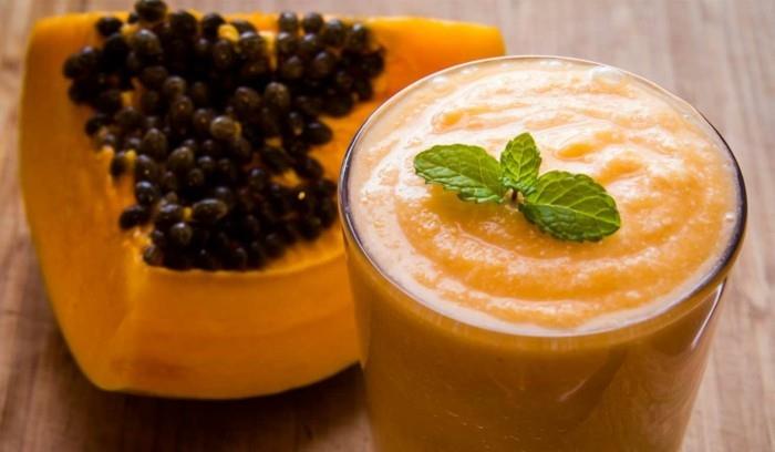 papaija elää terveellinen aamiainen ideoita terveellinen laihtuminen terve hedelmä smoothie