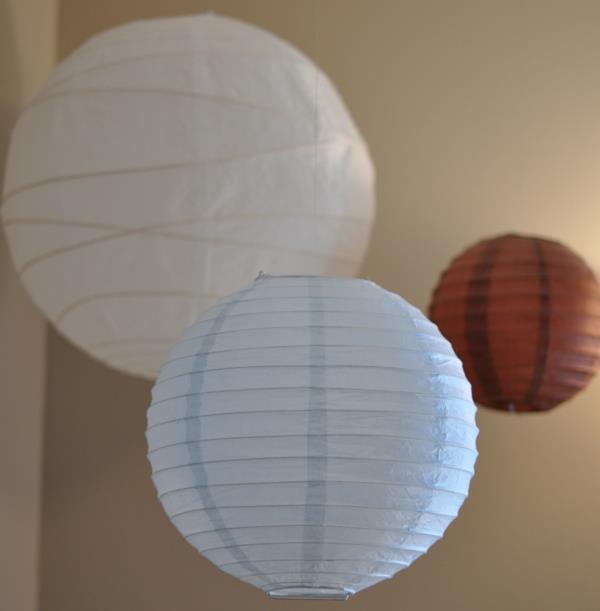 paperinen lampunvarjostin vauvanhuone valaisee ideoita