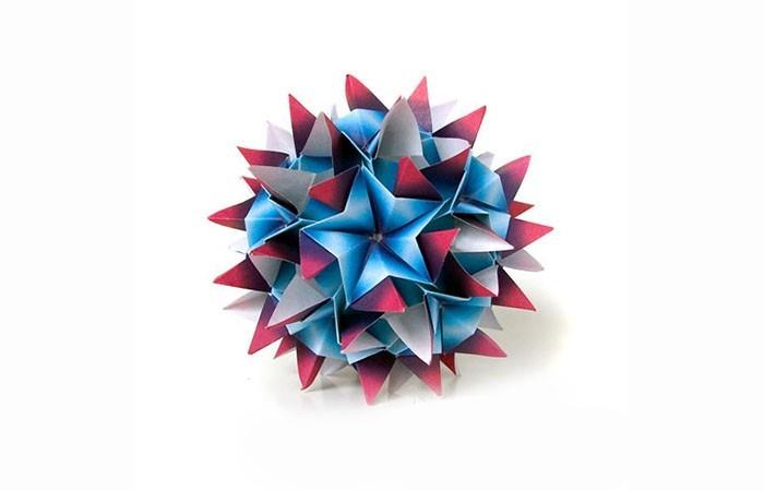 tee paperi origami joulutähti herrnhuter tähti itse