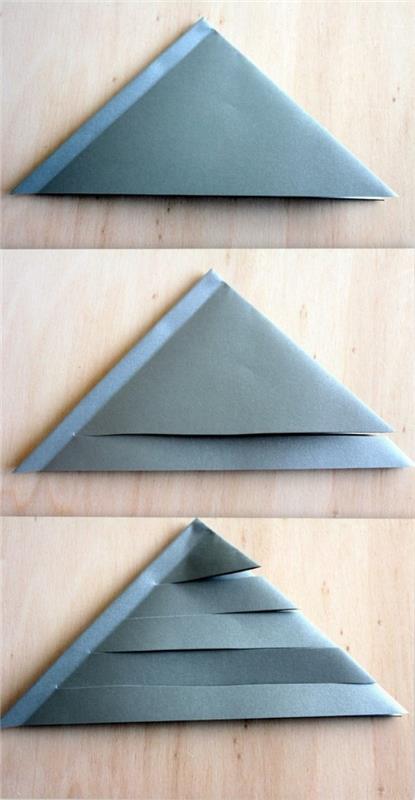 paperitähdet tekevät kolmiot paperista