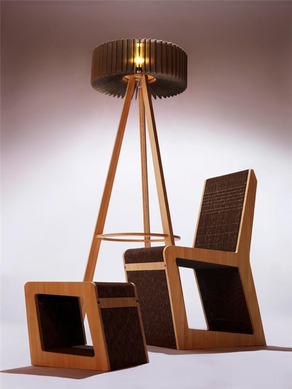pahvi huonekalut pahvi huonekalut sänky valmistettu pahvista lastenhuoneen suunnitteluideoita diy ideoita toimistosuunnittelijan huonekalut