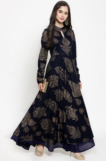 Langt nøglehuls halsparty Kurti